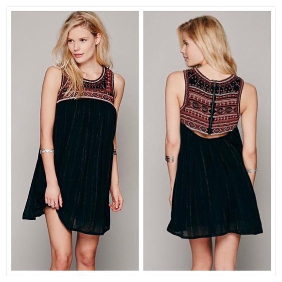 Free People Dresses & Skirts - Free People Aztec Bib Dress